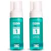ISDIN Acniben Purifying Cleanser 1 Mousse Viso Leggera Detergente Pelle Grassa Tendenza Acneica 2x150 ml