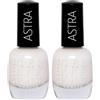 ASTRA Make-UP Lasting Gel Effect - Smalto Unghie Effetto Plumping e Tonalità 74 2x12 ml