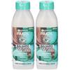 Garnier Balsamo Idratante Fructis Hair Food, idratante all'aloe per capelli disidratati, 350 ml 2x350