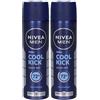Nivea Men Cool Kick Spray 150 ml, Deodorante uomo antitraspirante per 72 ore di intensa freschezza 2x150 ml