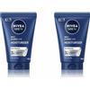 Nivea Men Hydrocare Crema Idratante 48H XXL 100 ml, viso uomo in maxi formato per 3x effetto idratante, Skincare con Aloe Vera nutriente e rinfrescante tutti i tipi di pelle 2x100 ml