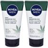 Nivea Men Sensitive Pro Ultra-Calming Crema Idratante 75 ml, viso uomo per pelli sensibili 2x75 ml