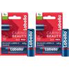 Labello Caring Beauty Lip & Cheek Red SPF30 4.8 g, Burrocacao labbra e guance colorato rosso 2x4,8 g