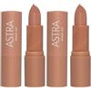 ASTRA Make-UP Lip Creamynal - Rossetto Cremoso Tonalità 01 Marlon: Nude Beige Chiaro 2x1 St