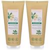 Klorane Crema Doccia Nutritiva al Cupuaçu BIO Profumo Fiore di Frangipane 200ml- Pelle secca 2x200 ml