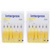 Interprox Mini 6 Scovolini Gialli Anti-Placca e Anti-Carie per spazi interdentali piccoli-medi (PHD 14) 2x6 Pc Spazzolino da denti