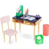 OG DOLLS Our Generation - Set da scrivania Brilliant Bureau - Accessori per bambole da 46 cm - Mobili per la casa delle bambole con scrivania e sedia - Giocattolo per bambini dai 3 anni in su