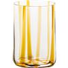 Zafferano 35 cl - Tirache Bicchiere Acqua in Vetro Borosilicato - Set 6 Pezzi