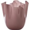 VENINI Vaso Fazzoletto Opalino Ametista Lattimo 700.02