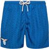 Saint Barth Mc2 Uomo Costume da Bagno Short LIG0001-Lazio Aquila Micro Poliestere Blu Scuro L
