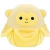 Squishmallows Peluche originale di Jazwares a forma di scimmia Pierogi Banana, 20,3 cm