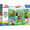 Trefl Junior - Disney, Con Topolino Ci Si Diverte Sempre! - 60 XXL Super Shape Puzzle - Forme Pazze, Pezzi Grandi, Da Colorare Con I Personaggi Delle Fiabe, Dai 4 Anni in Su