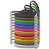 1aTTack.de 1m - 12 colori - 12 pezzi - Cavo di Rete Ethernet Cat6 Piatto Lan Gigabit RJ45 Cat 6 compatibile Cat5 Cat5e Cat7 Cat8