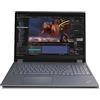 Lenovo ThinkPad P16 Gen 2 Intel Core i7-14700HX, 20C, 16 WQUXGA (3840 x 2400), 800 nits, 60Hz, 32GB RAM DDR5, 1TB SSD, NVIDIA RTX 2000, KYB retroilluminato, lettore di impronte digitali, Windows Pro