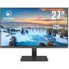 Atlantis Monitor 27 pollici, schermo 27 VA 120Hz, Full HD 1920x1080, VGA, HDMI, MULTIMEDIALE, FreeSync, Uscita Audio/Cuffie, inclin, risposta 5ms, Contrasto 4000:1, Angolo 178/178, Cavo HDMI 1,5m