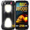 Blackview BV7300 Rugged Smartphone, 18GB+256GB/2TB Telefono Robusto 15000mAh, 2*800LM Lampada da Campeggio Telefono Indistruttibile,50MP+32MP, 6.67HD+ Cellulari Resistente,4G/NFC/GPS/2 Anni Garanzia