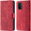 CaseGla Cover per Oppo A54 / A74 5G PU Pelle Custodia Flip Rojo
