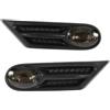UAGFDFF Indicatore Direzione per BMW per Mini per Cooper S R56 R57 R58 R59 2007-2013 Indicatore di Direzione Laterale A LED OEM 63137260202 63137260201 Indicatore Direzione LED(Black And Smoke)