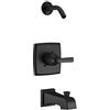 Delta Faucet T14464-BLLHD Ashlyn Monitor 14 Series - Assetto per vasca e doccia senza testa, nero opaco