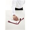 TEXIA 10 strofinacci in cotone bianco e bordeaux- roll drap - accessori