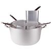 BALDASSARE AGNELLI S.P.A. Casseruola 2/m alluminio cm.36 con 4 scolapasta a spicchio- pentole agnelli - casseruole