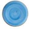 Piatto piano blu puntinato 28,8cm churchill stonecast - piatti piani tondi