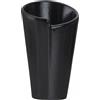 2 coni per fritti in ceramica cm10x15 neri streat n.stw - coppette e finger food