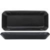 2 vassoi barchetta cm 30x13 neri streat n.stw - coppette e finger food