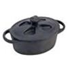 Cocotte ovale 12x8 nera ilsa - tegamini