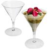 LEONE S.R.L. Mini coppa martini trasparente 50cc øcm6,5x7,5h - 6pz - plastica