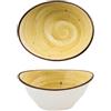 Mini coppetta ovale ocra cm. 9,9x7,9 h.4,4 - coppette e finger food