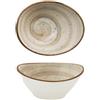 Mini coppetta ovale sabbia cm. 9,9x7,9 h.4,4 - coppette e finger food