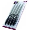 ILSA SRL 4 coltelli bistecca jumbo con mezza lama dentata manico rivettato - posateria