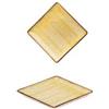 Mini piattino quadrato ocra cm.9.9x9.9- h1 - coppette e finger food