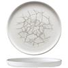 Piatto piano impilabile cm.21 grigio kintsugi churchill - piatti piani tondi