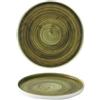 Piatto piano impilabile cm.21 verde plume churchill - piatti piani tondi