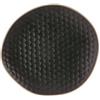 ILSA SRL Piatto piano nero matt cm.27x25,5 cm- stoneware - piatti piani tondi