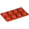 PAVONI Stampo in silicone semisfera 8 impronte - stampi e tortiere