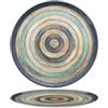 Piatto pizza riga madera cm 33 - piatti pizza