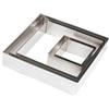 SAMBONET PADERNO INDUSTRIE S.P.A. Tagliapasta quadrato inox mm.100x100x45h. pasticceria - tagliapasta
