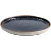 TABLE TOP PORCELLANE SRL Piatto presentazione cm.27x2,5 skyfall blu - piatti piani tondi