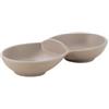 Coppa 2 scomparti melamina tortora 23.5 h.3.8cm - coppette / finger food