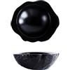Coppa concava effetto pietra nera cm. 24.5x20.5 - chef 's collection