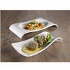 LEONE S.R.L. Piatto salsiera melamina bianca le perle cm.30x14x5,5h - piatti