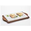 Pepper Style by Bisetti s.r.l. Pietra ollare rettangolare 25x40 cm con base legno - pietre ollari