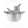 BALDASSARE AGNELLI S.P.A. Casseruola 2/m alluminio cm.40 con 4 scolapasta a spicchio- pentole agnelli - casseruole