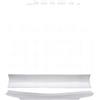 Vassoio rettangolare bianco 39,6×6,8 cm - vassoi / pirofile/ insalatiere