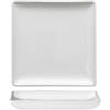 Piattino quadrato bianco lucido 9,9×9,9 cm - coppette e finger food