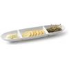 Tognana Porcellane S.p.A. Antipastiera ovale 3 scomparti 36x9cm bianca tognana - coppette e finger food