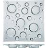 Antipastiera quadrata in vetro bubble cm.30x30x3 - piatti in vetro